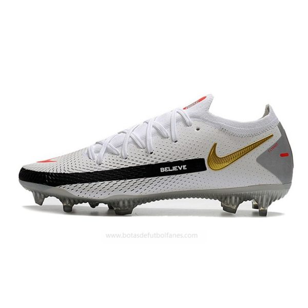 Nike Phantom GT Elite FG Blanco Negro Rojo